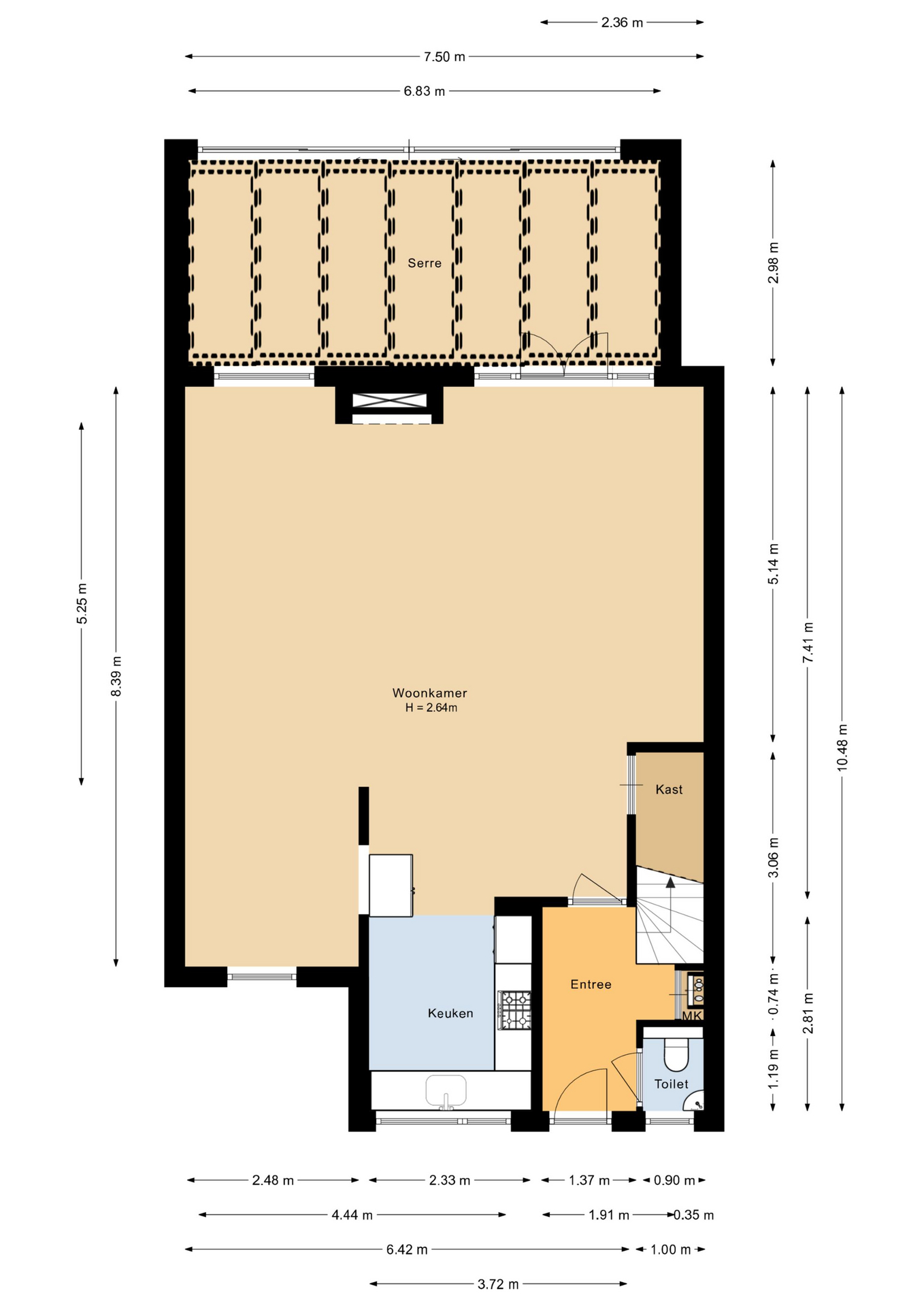 Galjoen 08 49 - 8243 MN - lelystad-plattegrond-1